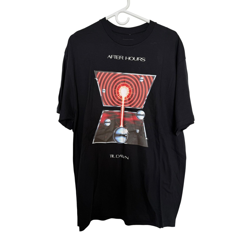 The Weeknd After Hours Til Dawn 2022 Tour T-Shirt Black Graphic Concert Tee XL